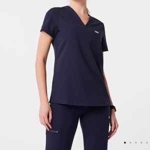 Figs Navy Blue Scrub Set